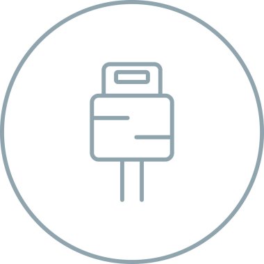 elektrik dolgu simgesi web basit illüstrasyon