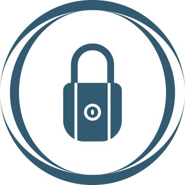 Asma kilit simgesinin web illüstrasyonu