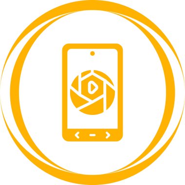 Video kamera simgesi vektör çizim 