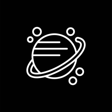 Gezegenin vektör illüstrasyon simgesi 