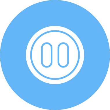 Duraklat düğmesine simge vektör çizim