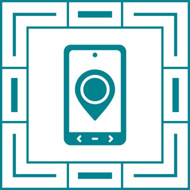 Konum simgesinin vektör illüstrasyonu