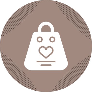 Alışveriş çantası simgesini, basit vektör çizim