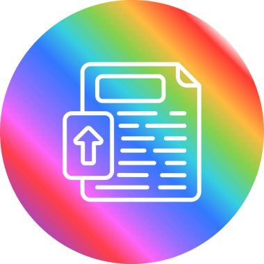 Dosya simgesi, vektör illüstrasyonu yükle