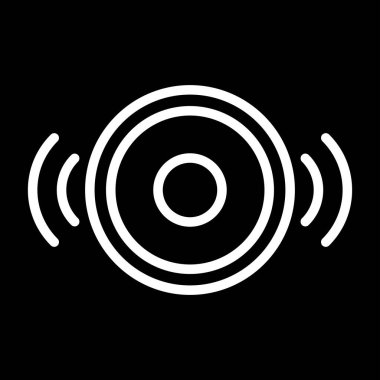 ses oynatıcı müzik simgesi, vektör illüstrasyonu 