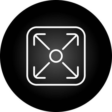 Web simgesi, vektör illüstrasyonunu yeniden boyutlandır     