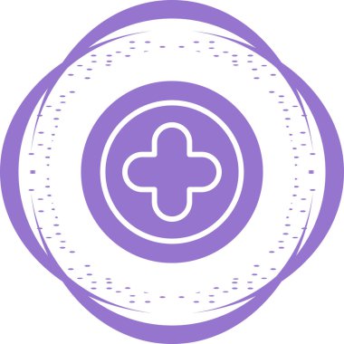 Artı işaret simgesi. Sembol ekle. Navigasyon. vektör illüstrasyonu  