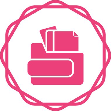 belge web simgesi vektör illüstrasyonu