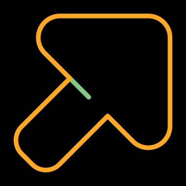 ok web simgesi, vektör çizim