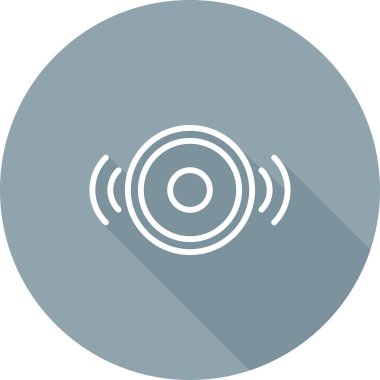 ses oynatıcı müzik simgesi, vektör illüstrasyonu 