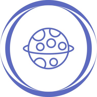 Gezegenin vektör illüstrasyon simgesi 