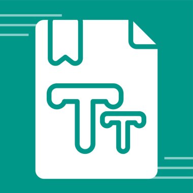 Metin Boyutu vektör çizimi