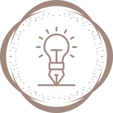 yaratıcılık web simgesi, vektör çizim