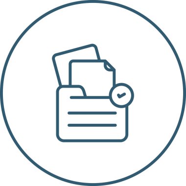 belge web simgesi vektör illüstrasyonu