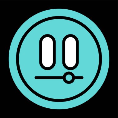 Video Duraklatma Düğmesinin vektör illüstrasyonu