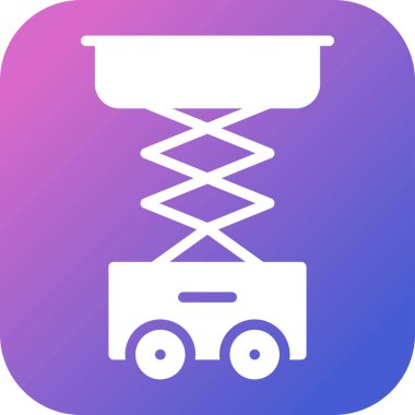 Makas Kaldırma simgesi vektör illüstrasyonu    