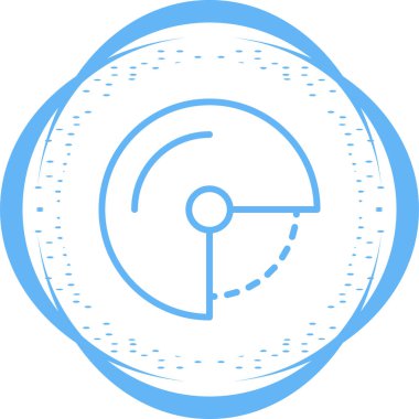 Açı simgesi basit düz illüstrasyon