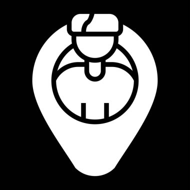 Kullanıcı Yolculuğu Vektör Ana Hattı Simge Tasarımı çizimi. Beyaz arkaplanda Müşteri Hizmetleri Sembolü 