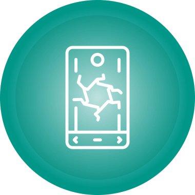 akıllı telefon simgesi, vektör illüstrasyonu basit tasarım