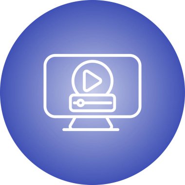 bilgisayar simgesi, vektör illüstrasyonu basit tasarım