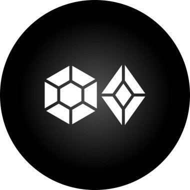 Mücevher simgesi, vektör illüstrasyonu basit tasarım