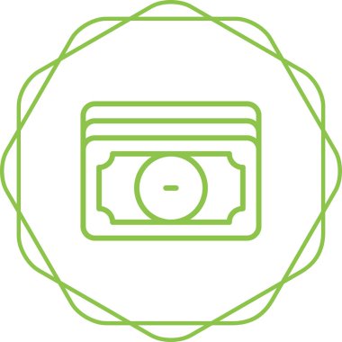 Para için. Web simgesi basit illüstrasyon