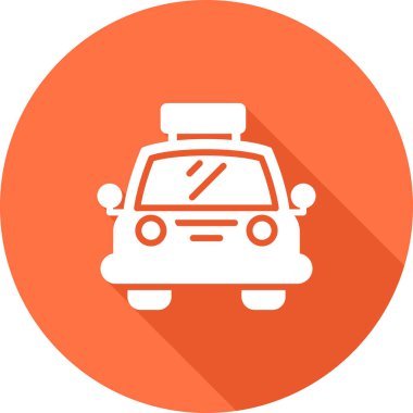 Taksiyle. Web simgesi basit illüstrasyon