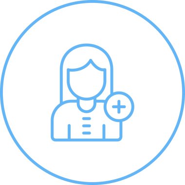 Doktor. Web simgesi basit illüstrasyon