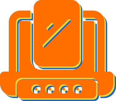 dizüstü bilgisayar simgesi, vektör illüstrasyonu basit tasarım