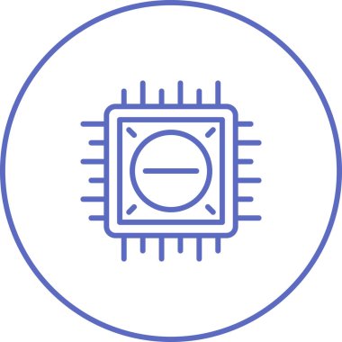 Teknoloji. Web simgesi basit illüstrasyon