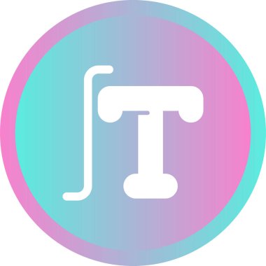 Typography simgesinin vektör illüstrasyonu