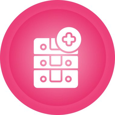 veritabanı simgesi, vektör illüstrasyonu basit tasarım