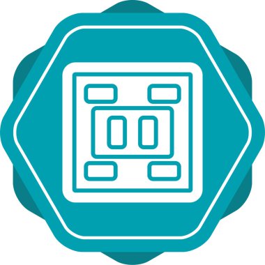 Soket simgesi tasarımı, vektör illüstrasyonu