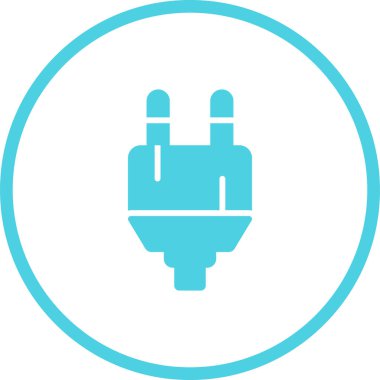 elektrik dolgu simgesi web basit illüstrasyon