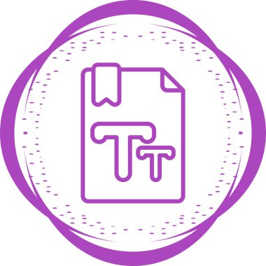 Metin Boyutu vektör çizimi