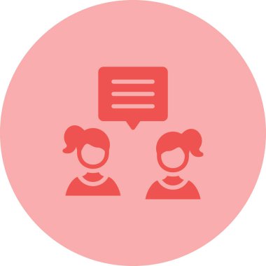 Tartışın. Web simgesi vektör illüstrasyonu