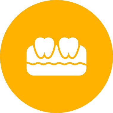 Diş simgesinin illüstrasyon vektörü  