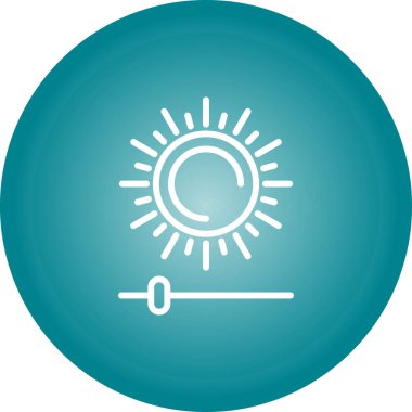 Parlaklık ve Karşıtlık simgesinin vektör çizimi