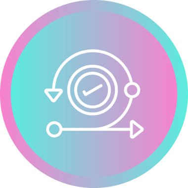 Görselleştirilmiş Basit Özyineleme Simgesi Beyaz Arkaplanda İzole Edildi 