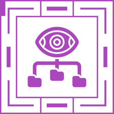 Veri Görselleştirme simgesinin vektör çizimi