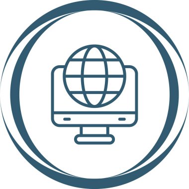 Modern eCommerce Ev Sahipliği simgesinin vektör illüstrasyonu 