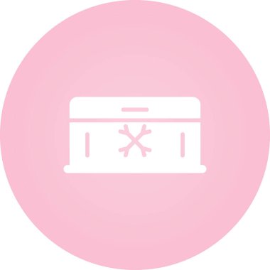 Dondurucu simgesi, vektör illüstrasyonu basit tasarım