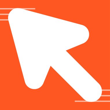 Fare imleci. Web simgesi basit illüstrasyon