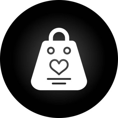 Alışveriş çantası simgesini, basit vektör çizim