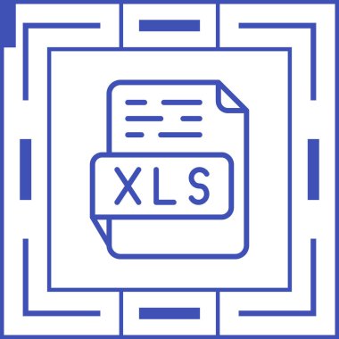 xls dosya biçimi simgesi web basit illüstrasyon
