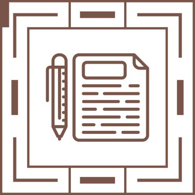 Sözleşmeli ağ simgesi, vektör illüstrasyonu