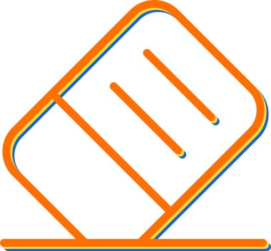 silgi simgesi, vektör illüstrasyonu basit tasarım