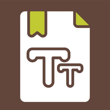 Metin Boyutu vektör çizimi