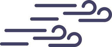 Rüzgar simgesinin vektör illüstrasyonu