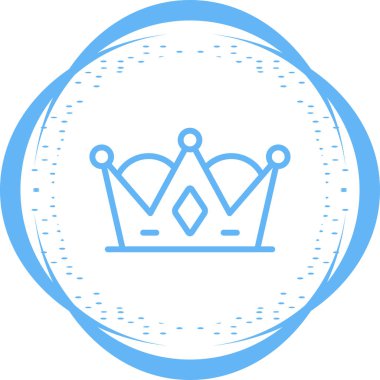 Taç web simge vektör çizim